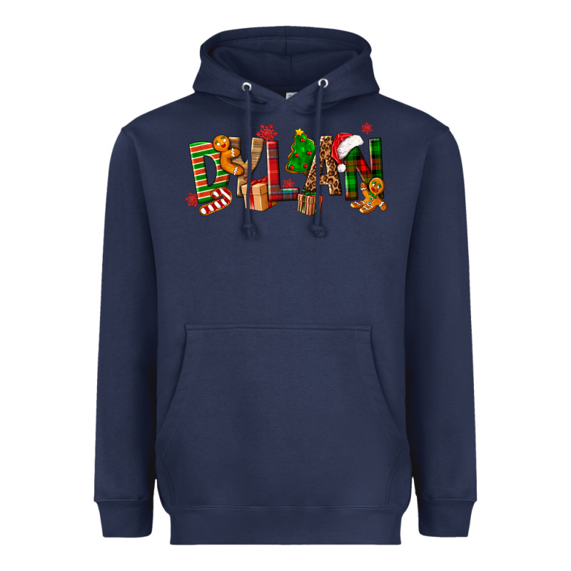 Personalized Christmas Themed Heavyweight Hoodie by NancyCooperArtShop | Teevron