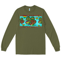 Army Green western hearts autism cup Long Sleeve Tee - Artiststas