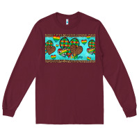 Burgundy western hearts autism cup Long Sleeve Tee - Artiststas