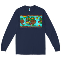 Navy western hearts autism cup Long Sleeve Tee - Artiststas