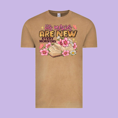 His Mercies Are New Every Morning Lamentations 3 2 Vintage Tee Designed By Jahusdesignshop