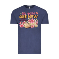 Vintage Denim his mercies are new every morning lamentations 3 2 Vintage Tee - JahusDesignShop