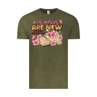 Vintage Olive his mercies are new every morning lamentations 3 2 Vintage Tee - JahusDesignShop
