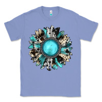 Colony Blue western sunflower gemstone Classic Tee - JahusDesignShop