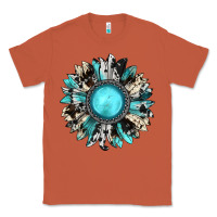 Copper western sunflower gemstone Classic Tee - JahusDesignShop