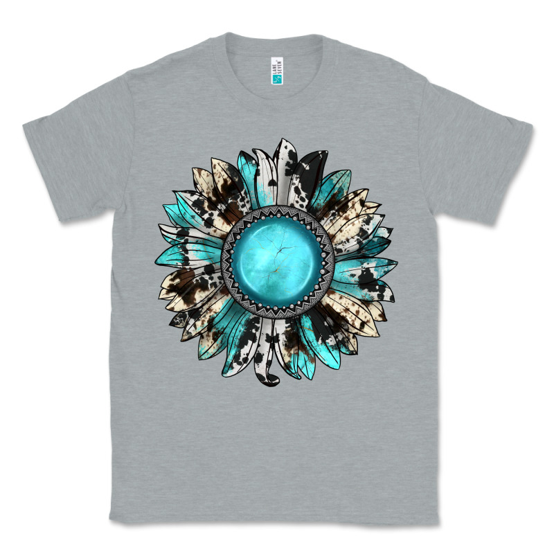 Western Sunflower Gemstone Classic Tee by JahusDesignShop | Teevron