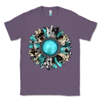 Lavender western sunflower gemstone Classic Tee - JahusDesignShop