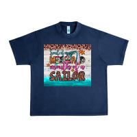Navy soul of a mermaid mouth of a sailor Urban Heavy Tee - JahusDesignShop
