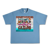 Pebble Blue soul of a mermaid mouth of a sailor Urban Heavy Tee - JahusDesignShop