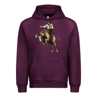Mauve Wine Cowboy bull rodeo Urban Hoodie - HowdyJamesFarm