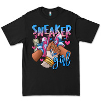Black Sneaker girl afro woman Premium Tee - RanaPortraitStore