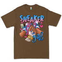 Cacao Sneaker girl afro woman Premium Tee - RanaPortraitStore