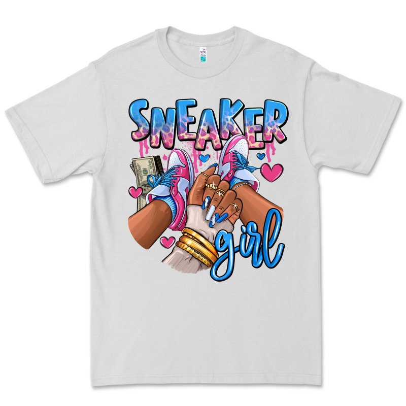Sneaker Girl Afro Woman Premium Tee by RanaPortraitStore | Teevron