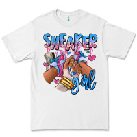 White Sneaker girl afro woman Premium Tee - RanaPortraitStore