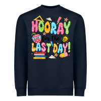 Navy hooray for the last day black Heavyweight Sweatshirt - JahusDesignShop