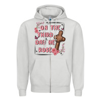Dove Grey on the third day  he rose Zipper Hoodie - MaliasSmallBusiness