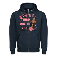 Navy on the third day  he rose Zipper Hoodie - MaliasSmallBusiness