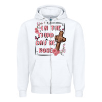 White on the third day  he rose Zipper Hoodie - MaliasSmallBusiness
