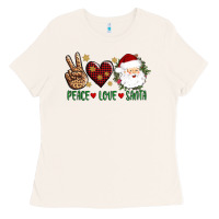 Bone peace love Santa Ladies Tee - AdoDesignShop