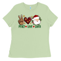 Matcha peace love Santa Ladies Tee - AdoDesignShop