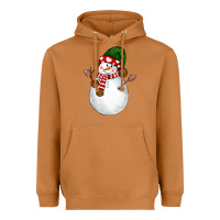 Meerkat Snowman Heavyweight Hoodie - NancyCooperArtShop