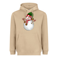 Mushroom Snowman Heavyweight Hoodie - NancyCooperArtShop