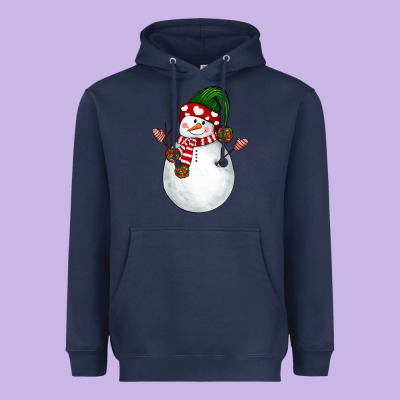 Snowman Heavyweight Hoodie Designed By Nancycooperartshop