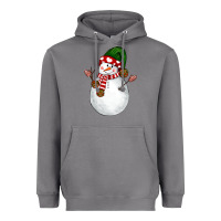Storm Snowman Heavyweight Hoodie - NancyCooperArtShop