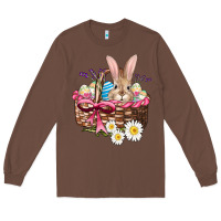 Chestnut easter bunny and basket Long Sleeve Tee - AdoDesignShop