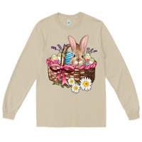 Mushroom easter bunny and basket Long Sleeve Tee - AdoDesignShop