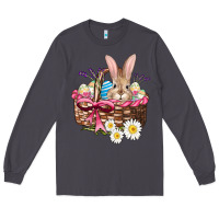 Smoke easter bunny and basket Long Sleeve Tee - AdoDesignShop