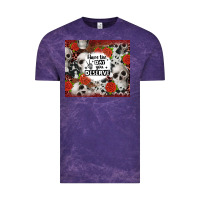 Cloud Purple have the day you deserve skull and rose Vintage Tee - JahusDesignShop