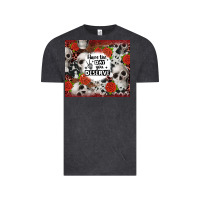 Vintage Black have the day you deserve skull and rose Vintage Tee - JahusDesignShop