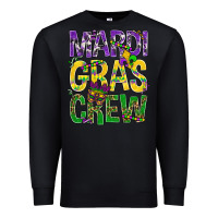Black Mardi Gras crew Premium Sweatshirt - BundleAndBundleShop