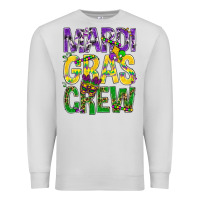 Dove Grey Mardi Gras crew Premium Sweatshirt - BundleAndBundleShop