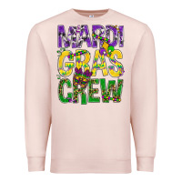 Pale Pink Mardi Gras crew Premium Sweatshirt - BundleAndBundleShop