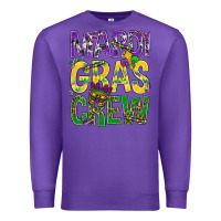 Purple Mardi Gras crew Premium Sweatshirt - BundleAndBundleShop
