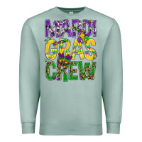 Seafoam Mardi Gras crew Premium Sweatshirt - BundleAndBundleShop