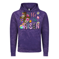 Cloud Purple he is risen easter Vintage Hoodie - Neo Western