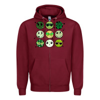 Burgundy funny st patrick's day Zipper Hoodie - MaliasSmallBusiness