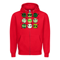 Red funny st patrick's day Zipper Hoodie - MaliasSmallBusiness