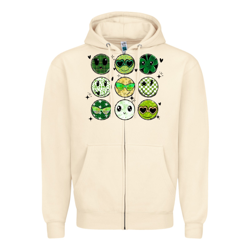 Funny St Patrick's Day Zipper Hoodie by MaliasSmallBusiness | Teevron