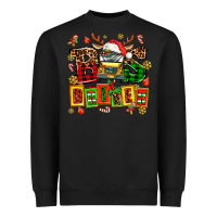 Black bus driver chrıstmas Heavyweight Sweatshirt - AdoDesignShop