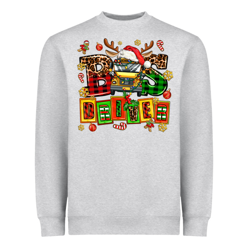 Bus Driver Chrıstmas Heavyweight Sweatshirt by AdoDesignShop | Teevron