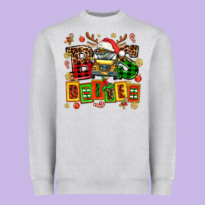 Bus Driver Chrıstmas Heavyweight Sweatshirt Designed By Adodesignshop