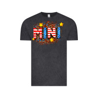 Vintage Black usa mini  leopard background Vintage Tee - AdoDesignShop