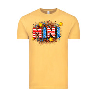 Vintage Mustard usa mini  leopard background Vintage Tee - AdoDesignShop