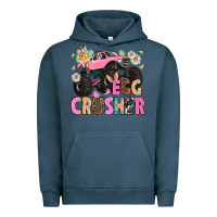 Pigment Midnight Navy Egg crusher Easter Day Urban Hoodie - HowdyJamesFarm