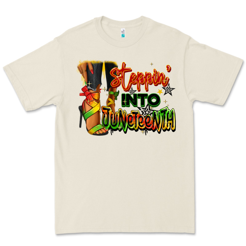 Steppin' Into Juneteenth Black Fashion Girl Premium Tee by RanaPortraitStore | Teevron