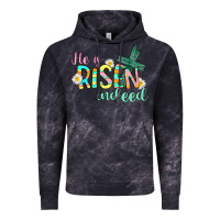 Cloud Black He is risen indeed Easter Vintage Hoodie - CowGirlArtShop